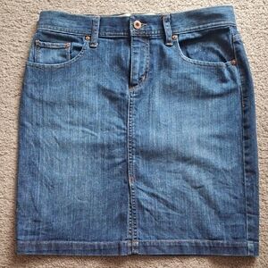 GAP Blue Denim Pencil Skirt